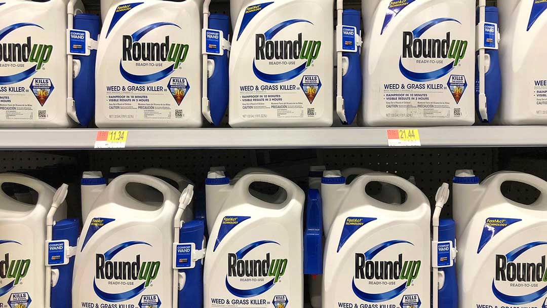 Photo of a shelf of RoundUp containers
